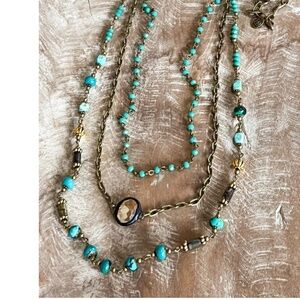 Bohemian “ Justina 2 “ Magnetic Adjustable Beaded Necklace R1B